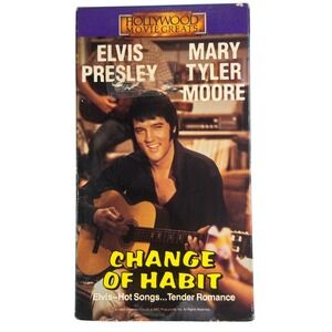 Change Of Habit VHS Movie Starring Elvis Presley Mary Tyler‎ Moore